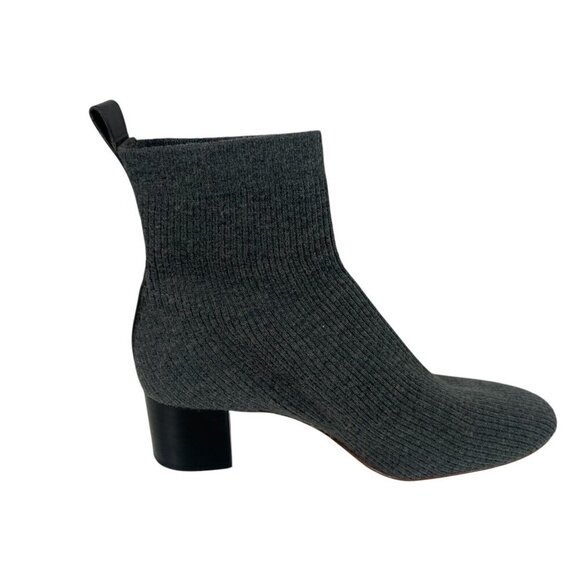 Everlane The Glove Boot Womens Size 7.5 ReKnit Wool Ribbed Sock Boot Gray - Picture 7 of 10